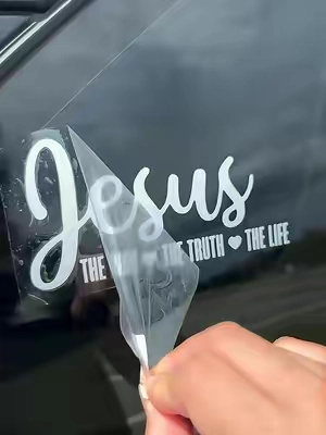 Love having this reminder in my car 🫶,” I am the way and the truth and the life.No one comes to the Father except through me.#carstickers #jesus #fyp #faithtok #TikTokshopbacktoschool 