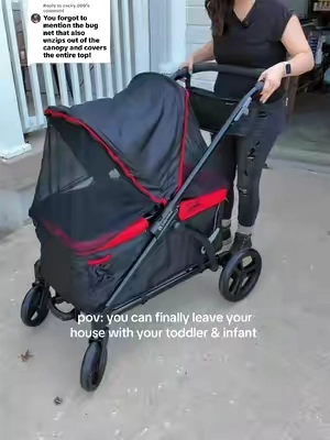 Replying to @cecily.000 #TikTokshopbacktoschool #wagonstroller #toddlermom @Baby Trend Inc 