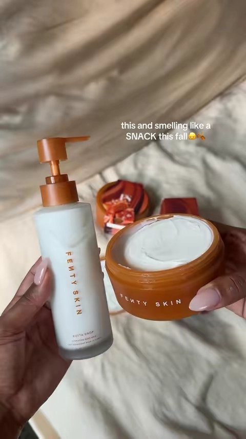 RiRi finally brought back salted caramel 🤤 @Fenty Beauty @Fenty Skin #fentyskin #fentybeauty #fentysuperbrandday #fentysaltedcaramel #buttadrop 