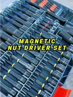 The ultimate nut driver set. #nutdriver #toolset #impactset #drilldriver #vevor 