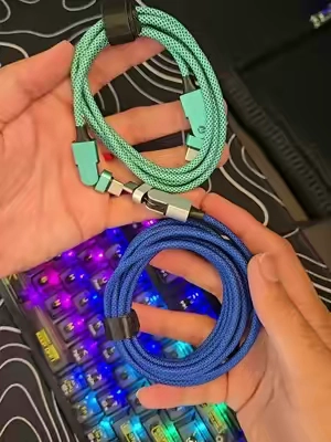 Upgrade your everyday charging with a 180° rotating USB-C cable featuring 100W fast charging and a durable braided design. Perfect for laptops, phones, and flexible charging setups where cable strain and clutter are a problem. #chargingcable #usbcable #phoneaccessories  #fastchargingcable 