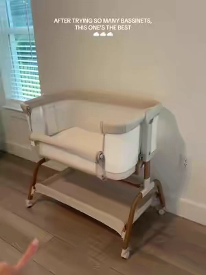 The budget friendly bassinet of my dreams 🤎🧸🫶🏼 #bassinet #baby #babyregistry #babymusthaves #pregnant 