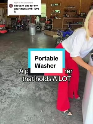 Replying to @Nik I LOVE how big this one is. That large size likes to go out of stock so if you see it grab it! #tiktokshopcreatorpicks #portablewasher #washingmachine #washer #rovsun 