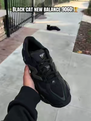 New balance 9060 black cat!😍😍 #shoegame #comfyshoes #blackshoes #newbalance9060 #9060newbalance  gifts for