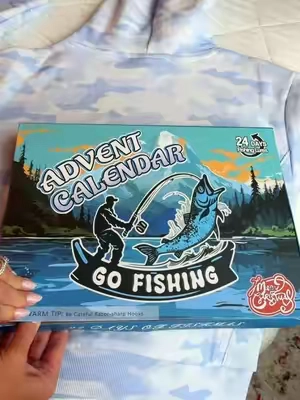 If you have a fisherman in your life, you gotta snag this advent calendar up because the stock is low already! #adventcalendar #fishingadventcalendar #24daysofchristmas #fisherman 