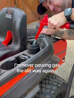 Never spill gas again! #tiktoksummersale #lawncare #lawntok #homeowner #mowers 