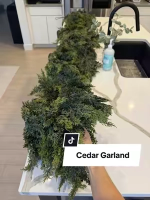 Don’t go to Hob Lob! #cedargarland #christmas #christmasgarland #christmasdecor #christmasfinds 