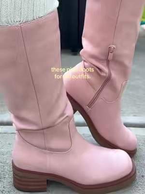 RESTOCKED the pink is already selling quick ✨  #fallvibes #fallboots #kneehighboots #FallFashion @Dream Pairs 