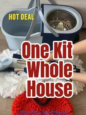 This kit goes from blinds to grout to floors without switching tools. #CleanTok #bundle  #spinmop #mophead #TikTokshopbacktoschool