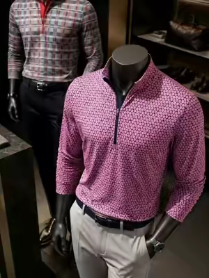 This pink quarter zip is a whole mood 👌 #zipshirt #mensfashion #mensstyle #menswear #tiktokshop 