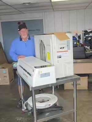 24,000 btu minisplit  #minisplit #airconditioner #heat #garage #DIY 