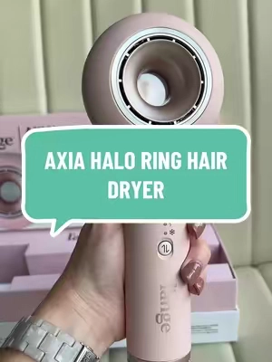 The AXIA halo ring hair dryer is such a great deal right now 🔥 @langehair #hairdryer #AXIA #haloring #langehairtools 