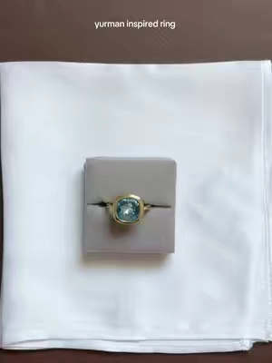 Waterproof and Tarnish free 🫧✨ #bezelring #yurman #ring 
