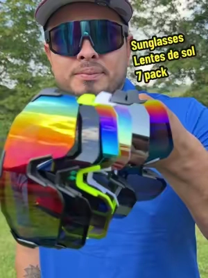 Lentes de sol☀️7 pack#lentesdesol #verano #lentesdesol #tiktokshop #sunglasses 