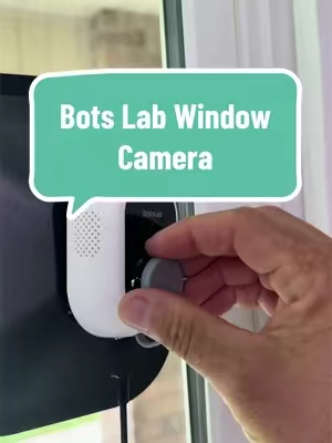 No-drill window-mounted security camera with dual lenses and WiFi connectivity. #summerfinds #TikTokshopbacktoschool #WindowCamera #IndoorSecurityCamera #HomeMonitoring 