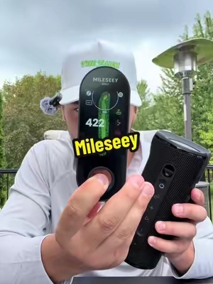 A golfers dream! ##mileseey##golfspeaker##golfgps##golfessentials