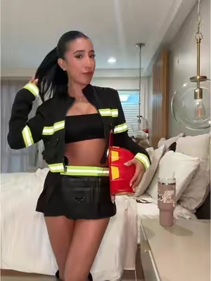 the most boots down costume ever!!!!  #firefightercostume #halloweencostume #halloween2026 #collegehalloweencostume 