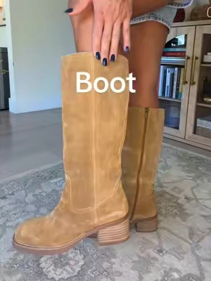 Replying to @Sloane&Co BOUJI on a budget && this deal is a SLAYYY🧦👢🧺☕️🍂☁️ #boot #boots #falloutfits #closetstaples #cushionaire 