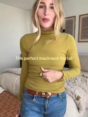I’m 5’9”-140 wearing the medium. #mockneck #turtleneck #ruchedtop #longsleeveshirt #flatteringtop 