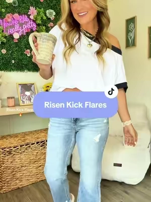 Obsessed with the look and fit of these Risen kick flares! So trendy and cute! @Wild Oak Boutique 