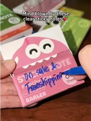 On sale and free shipping?!Mind blown by these clear sticky notes!👀#rarler #stickynotes #biblestudy #studytok #TikTokshopbacktoschool 
