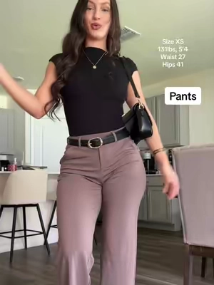 If every dress pant you have is white, black, or navy…try adding taupe for a change 😝 @G4Free Store  #g4free #g4freespotlight #sohochic #dresspants #workpants 
