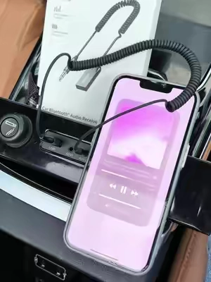 Use this adapter to turn your aux into bluetooth! #auxtobluetooth #carmusthaves #carhacks #cartok #ttshopfinds