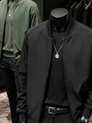 Black bomber, easy attitude 😎 #bomberjacket #mensjacket #mensfashion #mensstyle #tiktokshop 