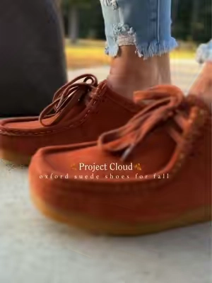Oxford shoes for fall that are non slip, genuine leather, AND memory foam. 👏🏼 @Project Cloud gave us some super cute colors for fall.🤎🍂 #oxfordshoes #fallshoes #fallaesthetic #fall2026 #projectcloud 