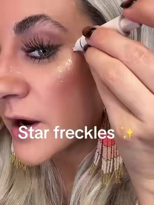 Star freckles✨??? Say less #frecklestamp #starfreckles 