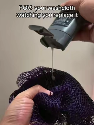 POV: your washcloth watching you replace it #HygieneTok #EverythingShower #BodyCareRoutine #ShowerTok #AfricanNetSponge