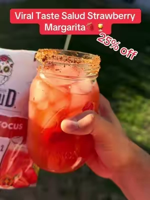 Their BEST flavor! 🍓 @Taste Salud  #fyp #tastesalud #energydrink #ltheanine #Caffeine 