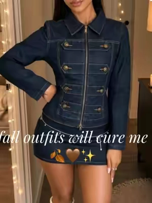 sooo tea 🤌✨ size 4, 130lbs  #fallfashion #falloutfits #falloutfitinspo #princesspolly  #TikTokshopbacktoschool princess Polly cadet denim jacket easy fall outfit idea