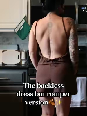 Loving the romper version of this, baby bump friendly comfort🍂✨🌙  #comfortwear #backless 