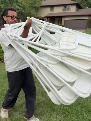 Folding Chair, Party Setup At Home, Party Chairs, folding chair reviews, Home party, outdoor party setup, living room party setup, living room dinner party, party setup at home, chair party, Wedding, Party, Meeting Room, Patio and Garden, #creatorsearchinsights #chair #party #homeimprovement #arjunchuwan @MAKE CHANGES SHOP 