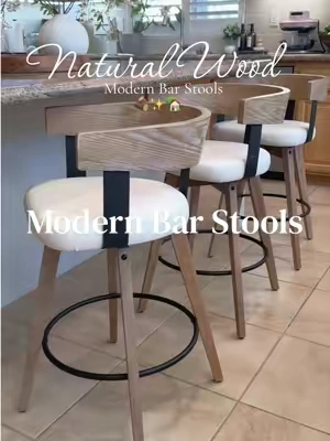 I didn’t realize how much the right chairs could change a kitchen 🤎 #CounterStools #KitchenDecor #OrganicModern #KitchenInspo #HomeDecor 