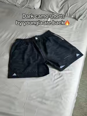 Dark camo shorts #youngla #yla #camo #dark #gym 