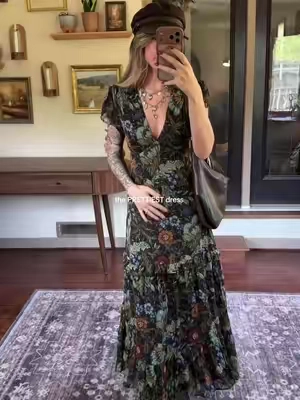 The PRETTIEST dress ✨  @12TH TRIBE  #dress#maxi#fall 