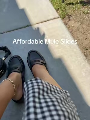 I recommend sizing up ✨ #womensloafers #fallshoes #womensslides 