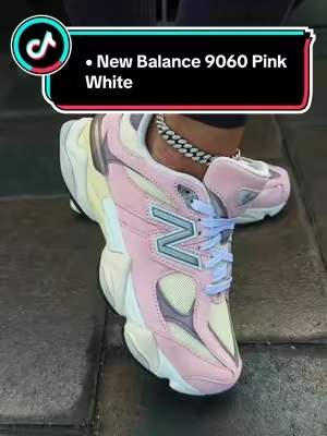 New Balance 9060 Pink White Youth Fashion Shoes  ##newbalance##newbalance9060##chunkysneakers##sneakerhead##tiktokshopcreatorpicks