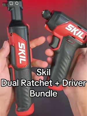 The SKIL PWRCORE GO Power Driver and Dual Drive Ratchet are now available together in one new bundle with accessories and carrying cases. #SKILTools #PowerTools #ToolTok #CordlessTools #NewTools
