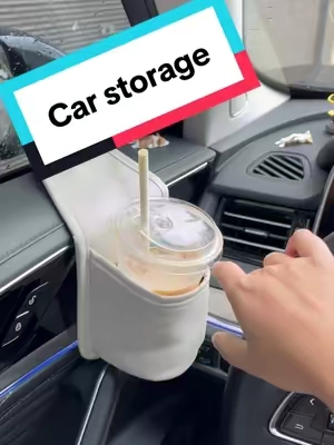 Keep Your Drinks and Small Items Organized in the Car!  #carstorage #storagebox #TikTokMadeMeBuyIt #MustHaveGadget  #TikTokshopbacktoschool 