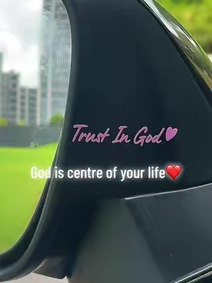 My daily reminder cause Lord knows I be so frustrated sometimes.#trustingod#cardecals#fyp#caraccessories #TikTokshopbacktoschool 