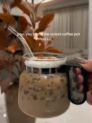 The cutest coffee mug ever!!🥹🤎 #coffee #coffeelovers #coffeemug #coffeepot #fyp 