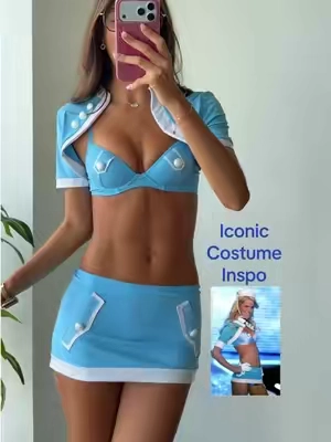 get me on that runway✨✨ @Dolls Kill #dollskill #halloweencostume #vsangel #flightattendantcostume #halloweencostumeinspo 