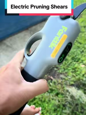 She wasn’t expecting it to be this good! #fanttik #fanttiktools #electricpruningshears #pruningshears #lawncare 