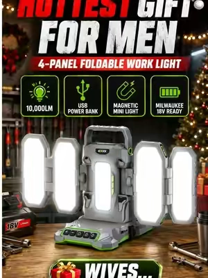 Every guy needs one of these lights. #ChristmasGiftIdeas #GiftsForMen #WorkLight #ToolTok #MilwaukeeTool @Azocekofficial 