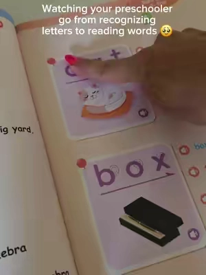 An interactive book that actually helps your preschool learn letter sounds and sight words! Plus stories, songs, and so much more! It's the perfect screen-free activity 📚🤍 #preschool  #preschoolactivities  #reading #prek  #phonics 