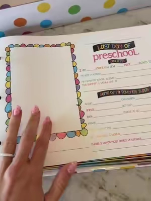 The sweetest gift your could give your baby is this ✨@Denise Albright Studio #backtoschool #memorybook #keepsake #scrapbook #firstdayofschool 