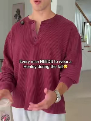 @H&M 5’10 165 MEDIUM #handm #henleyshirt #henley #henleytop #falloutfits 
